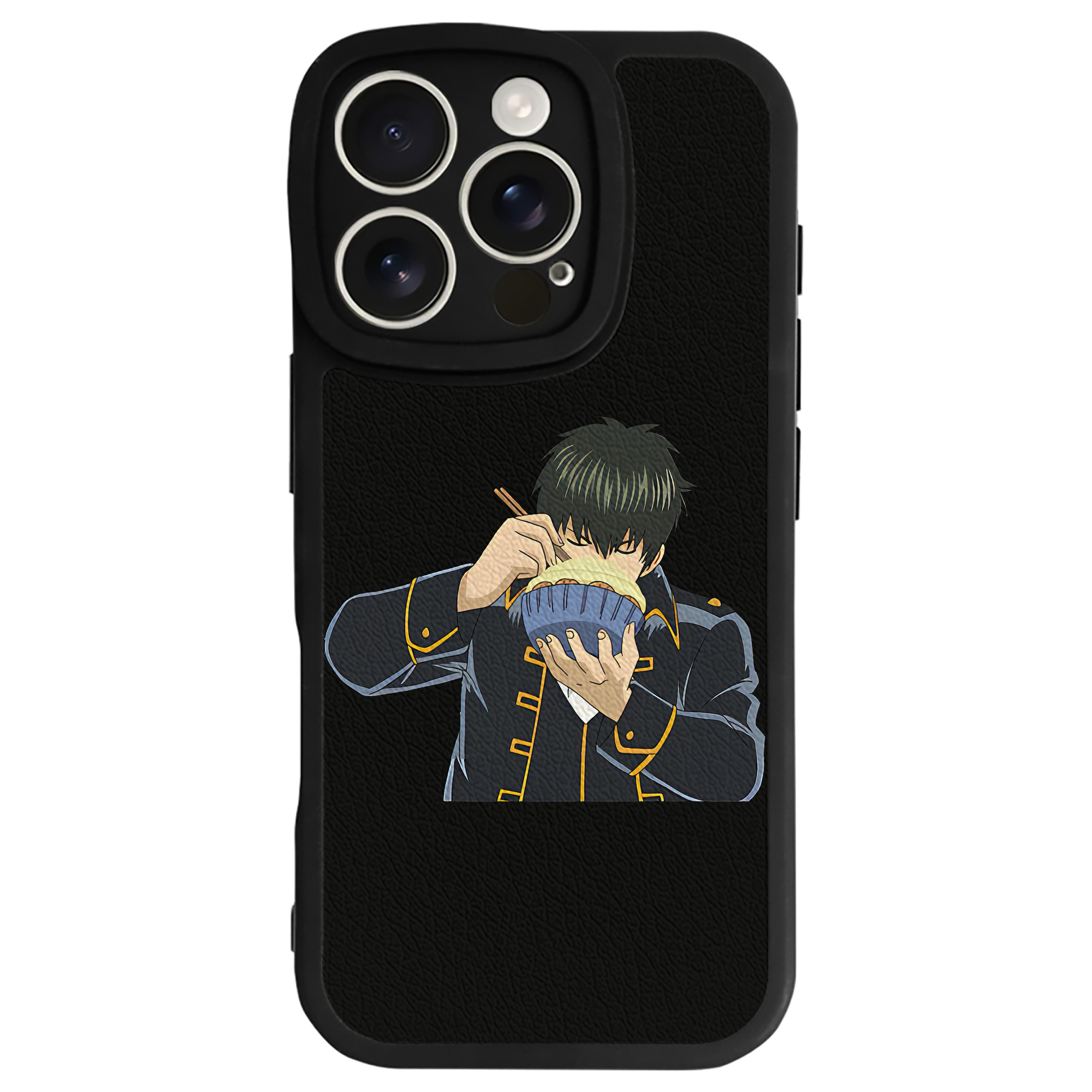 （画像用） ぎんたま 坂田銀時（さかたぎんとき） 神楽 志村新八（しむら しんぱち） GINTAMA Sakata Gintoki Kagura Shimura Shinpachi 【iPhone 16シリーズ対応】シリコンスマホケース（レザー調） 材質：シリコン